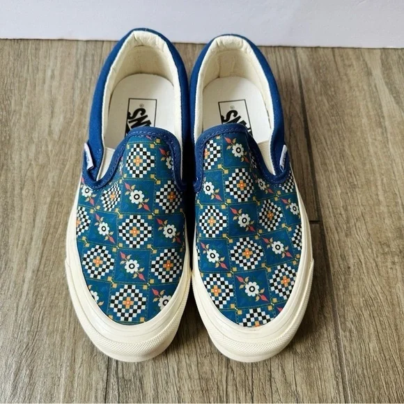 Vans Classic Anaheim Factory Tile Checkerboard Sneakers, Women’s 6.5 - Picture 2 of 7